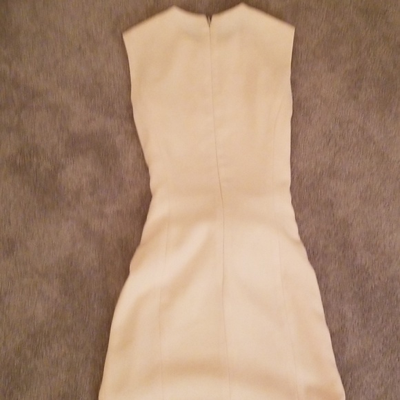 Pale blush pink midi dress with slit. - Picture 6 of 8